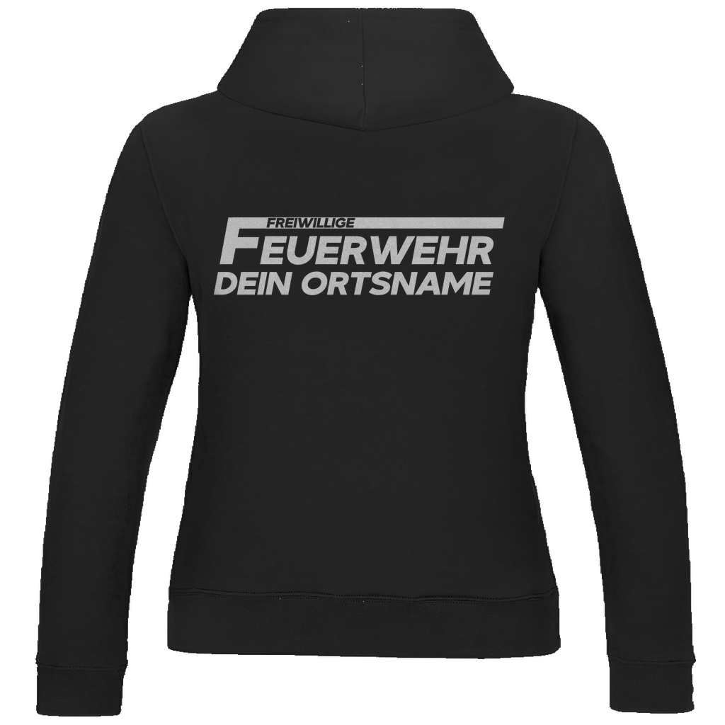 Damen Hoodie - Freiwillige Feuerwehr Weiß (Personalisierbar)