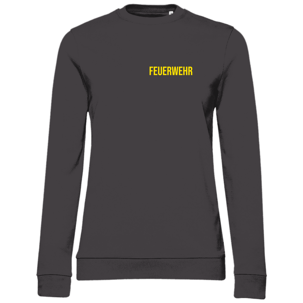 Damen Sweatshirt - Feuerwehr Schriftzug (Personalisierbar)