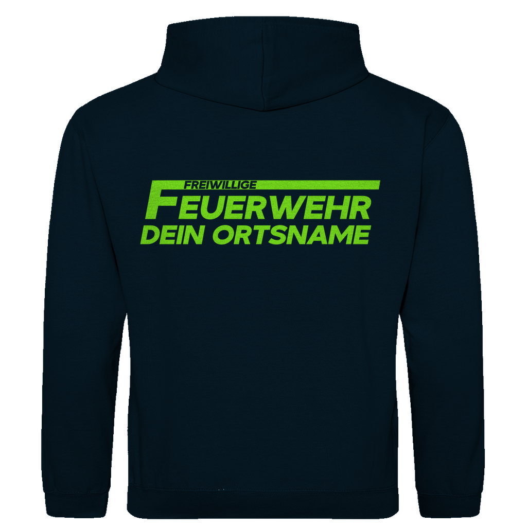 Herren Hoodie - Freiwillige Feuerwehr Grün (Personalisierbar)