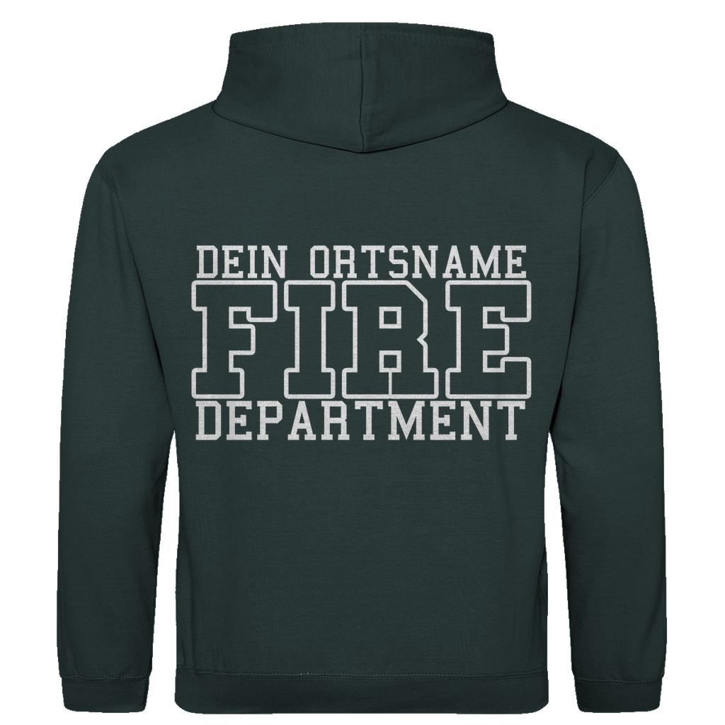 Herren Hoodie - Fire Department (Personalisierbar)