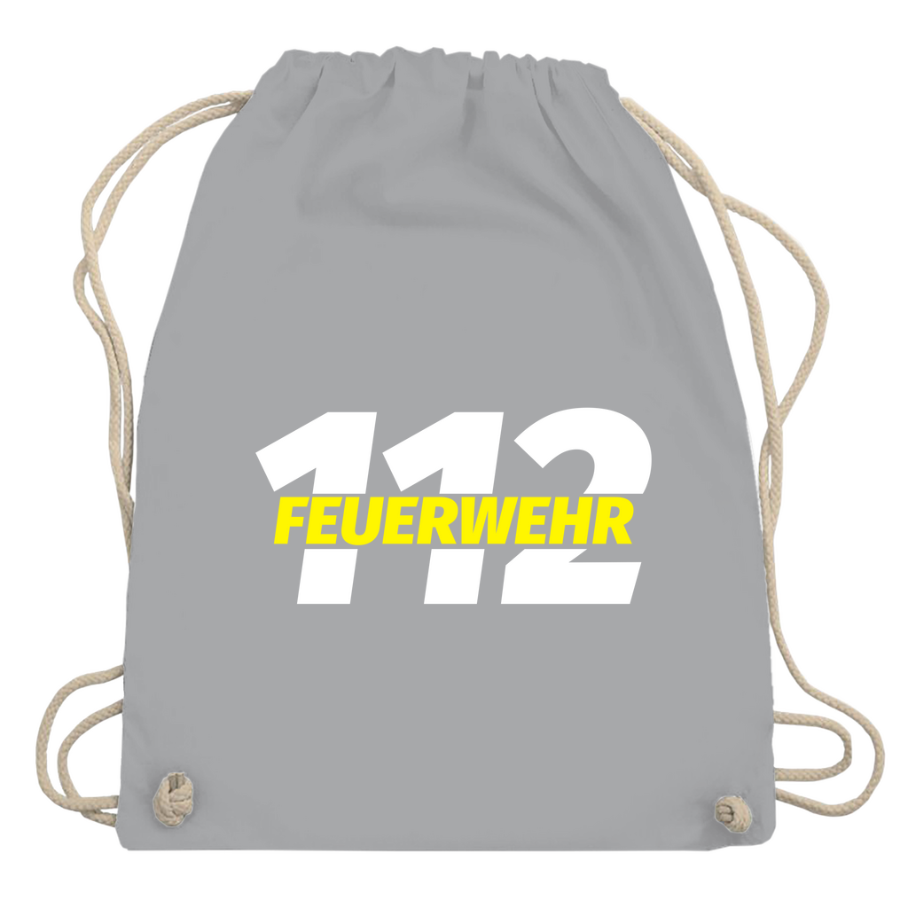 Turnbeutel - 112 Feuerwehr Gelb