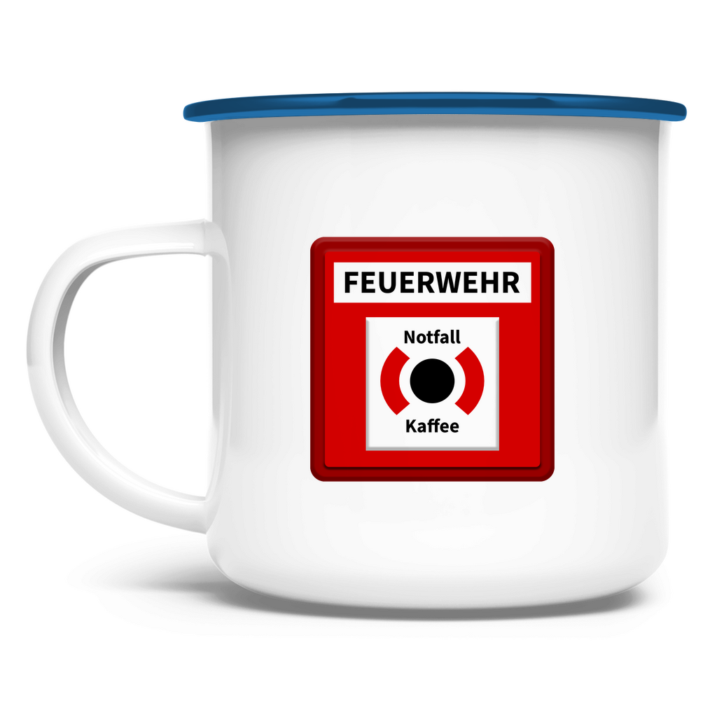 Emaille Tasse - Brandmelder