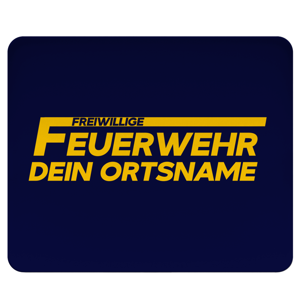 Mousepad - Freiwillige Feuerwehr Gelb (Personalisierbar)