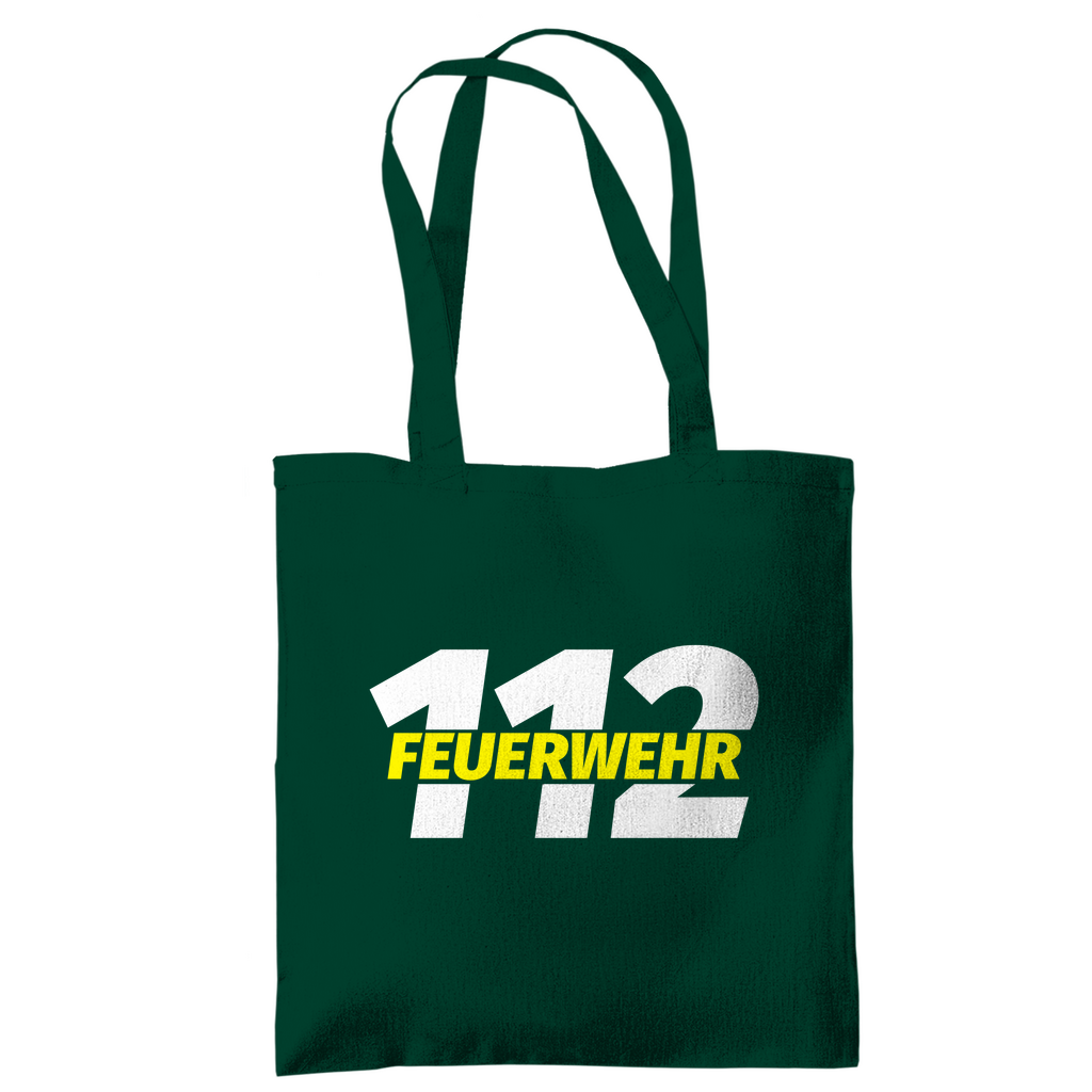 Tragetasche - 112 Feuerwehr Gelb