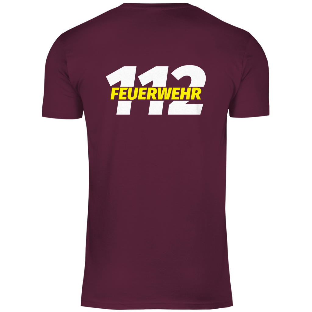 Herren T-Shirt - 112 Feuerwehr Gelb