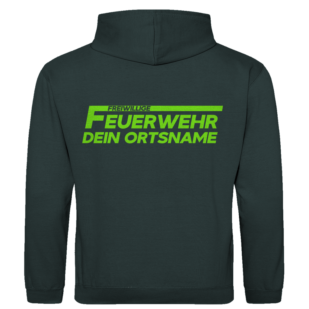 Herren Hoodie - Freiwillige Feuerwehr Grün (Personalisierbar)