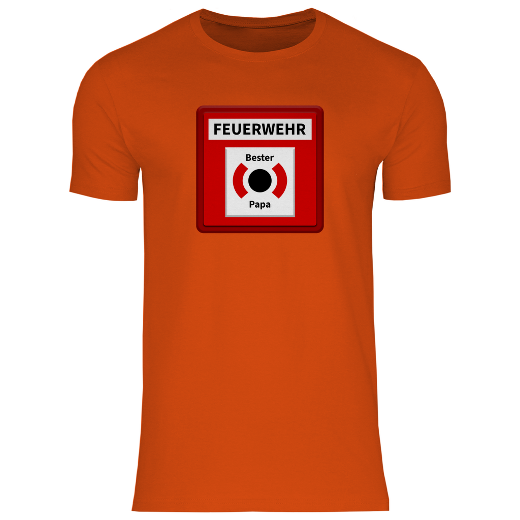 Herren T-Shirt - Brandmelder Bester Papa