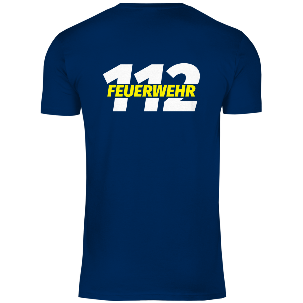 Herren T-Shirt - 112 Feuerwehr Gelb