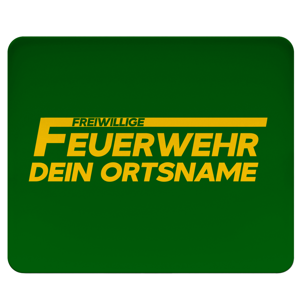 Mousepad - Freiwillige Feuerwehr Gelb (Personalisierbar)