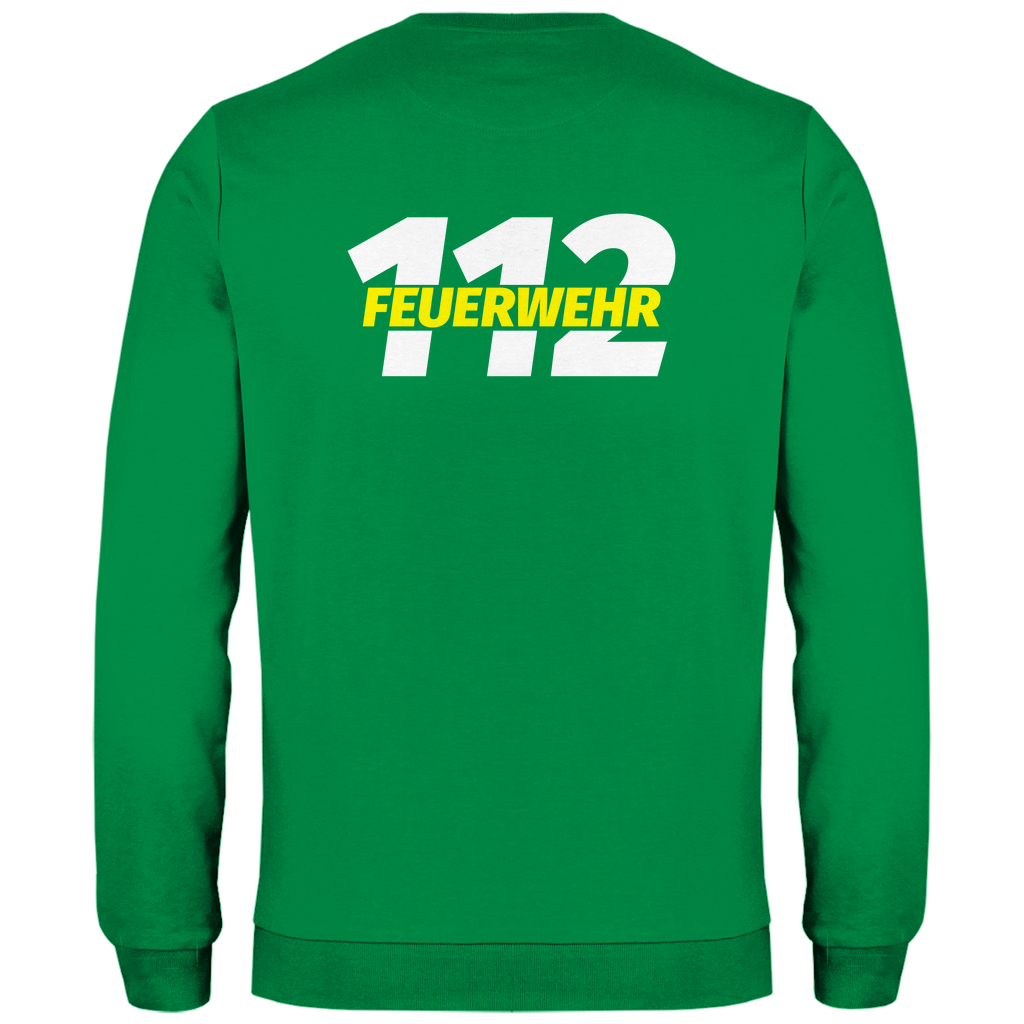 Herren Sweatshirt - 112 Feuerwehr Gelb