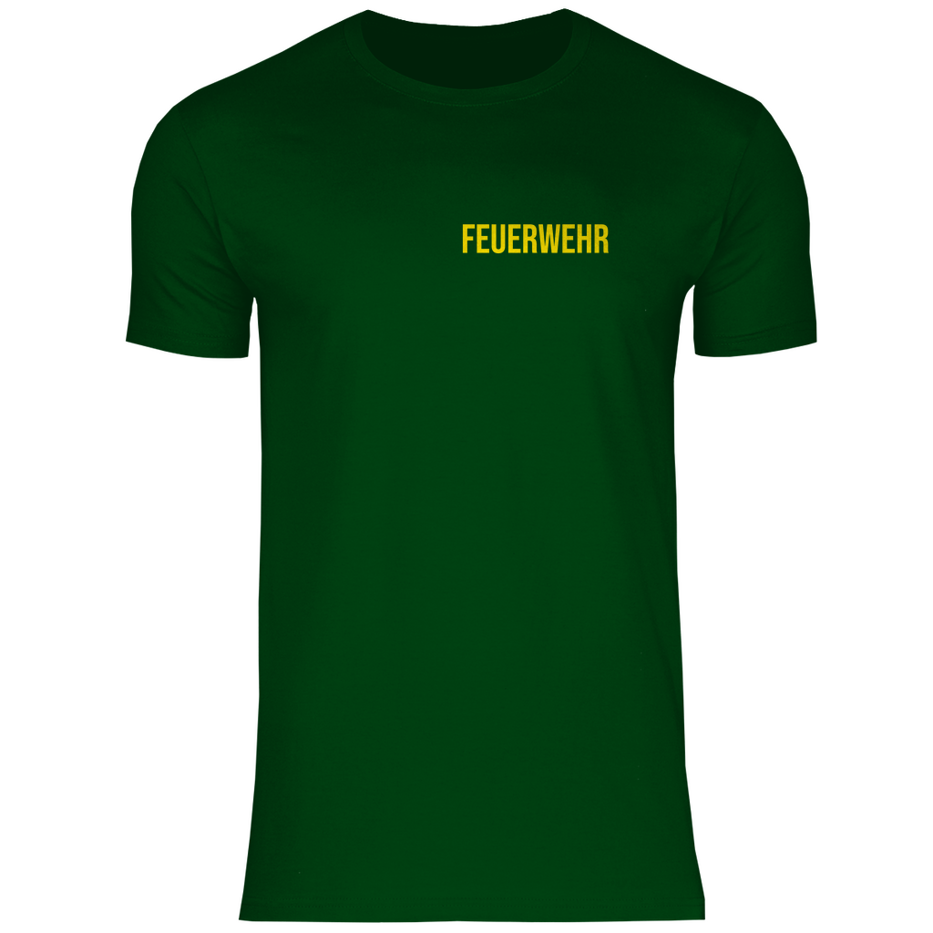 Herren T-Shirt - Feuerwehr Schriftzug (Personalisierbar)