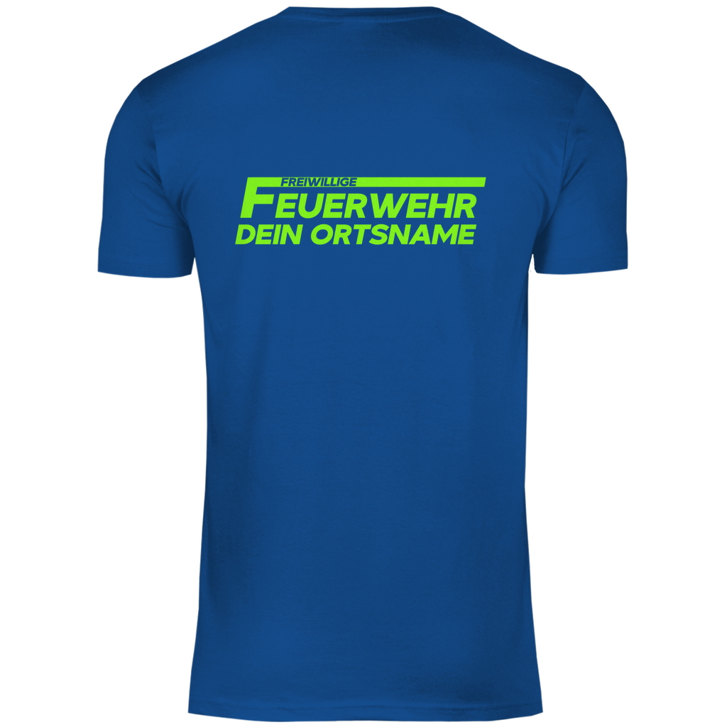 Herren T-Shirt - Freiwillige Feuerwehr Grün (Personalisierbar)