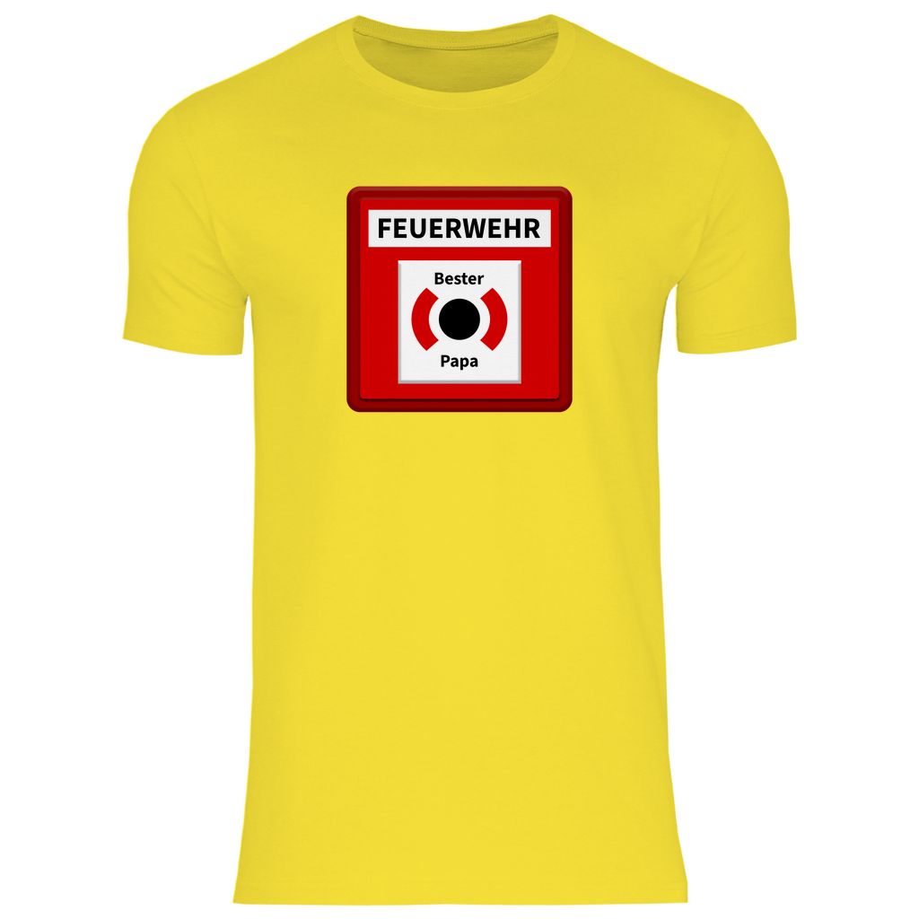 Herren T-Shirt - Brandmelder Bester Papa
