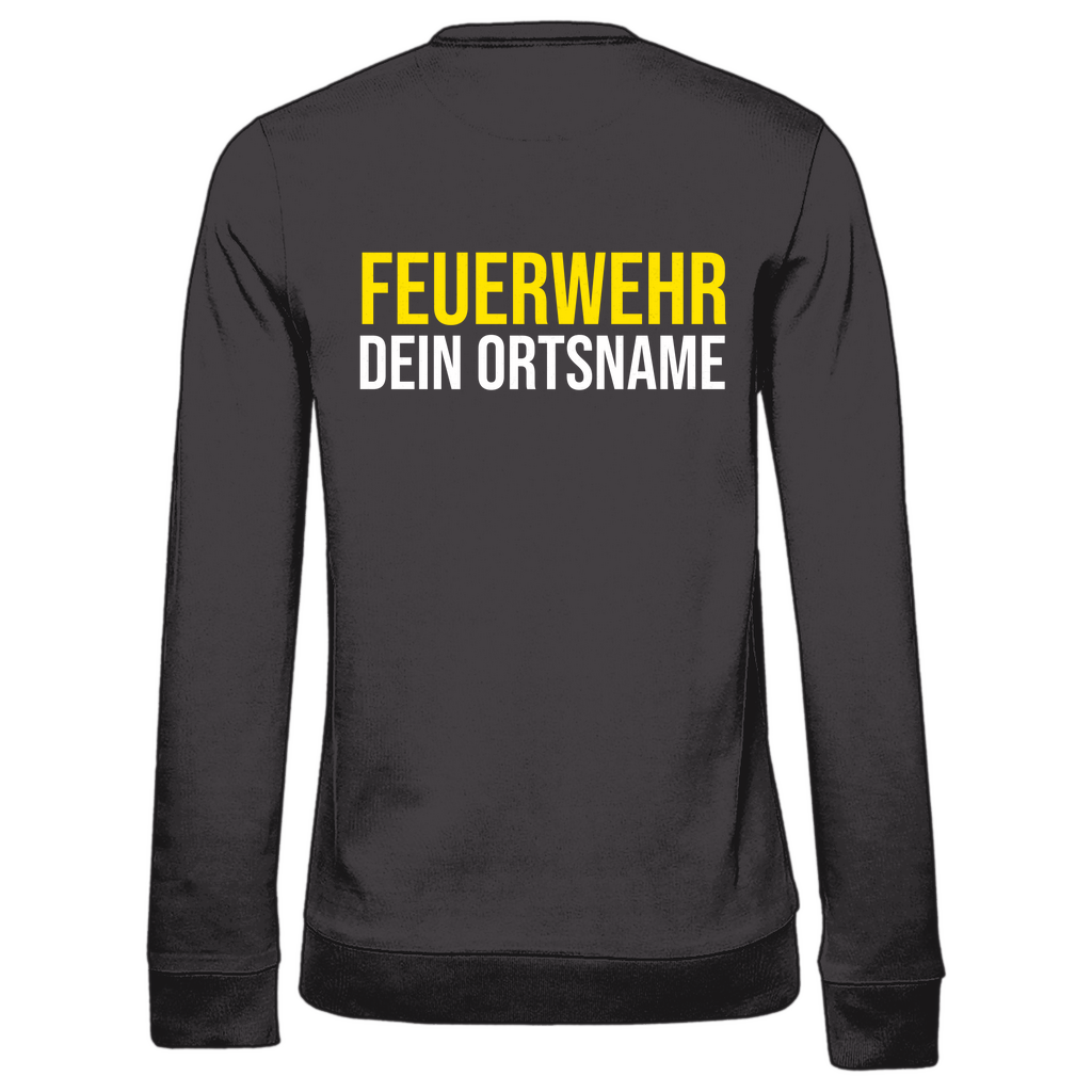 Damen Sweatshirt - Feuerwehr Schriftzug (Personalisierbar)