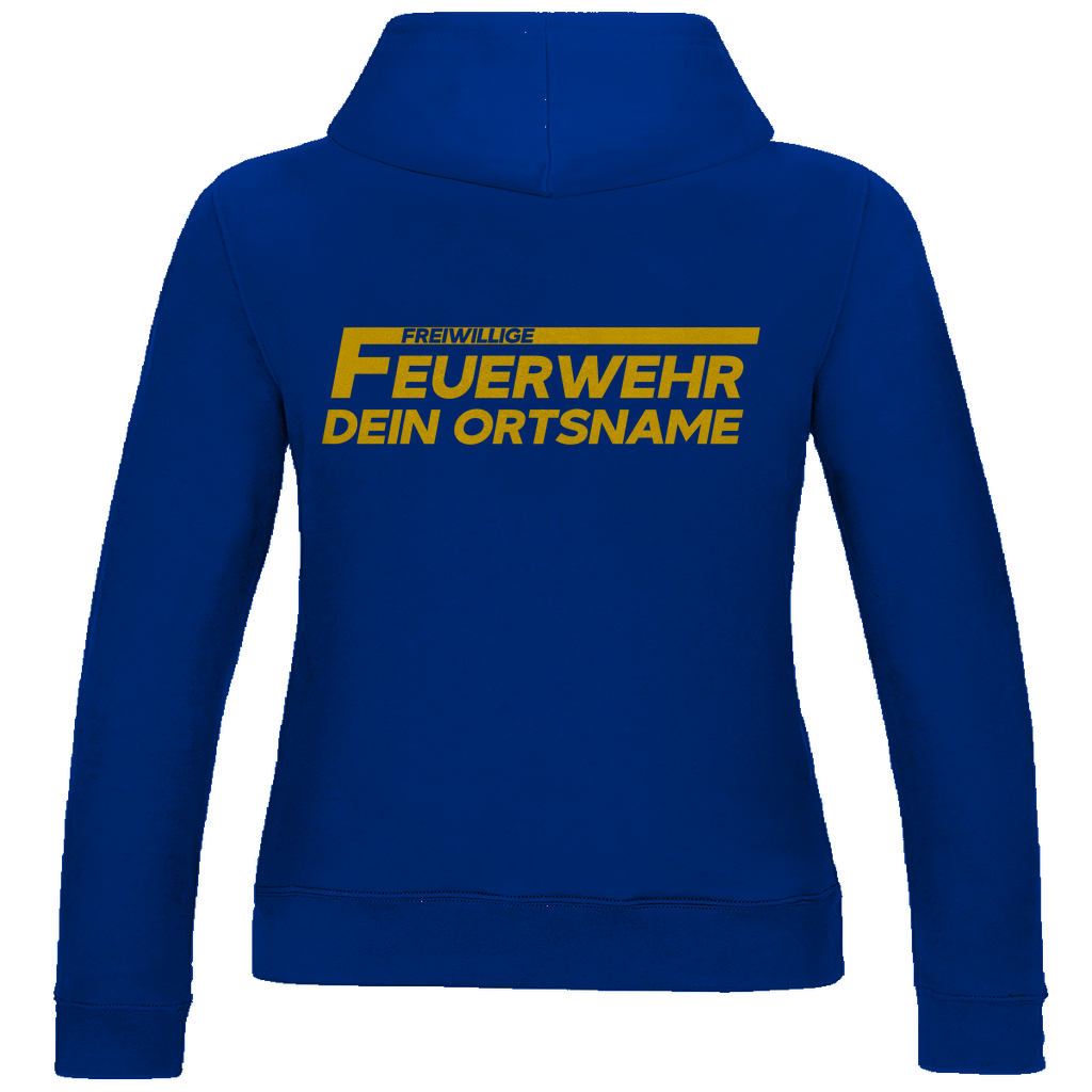 Damen Hoodie - Freiwillige Feuerwehr Gelb (Personalisierbar)
