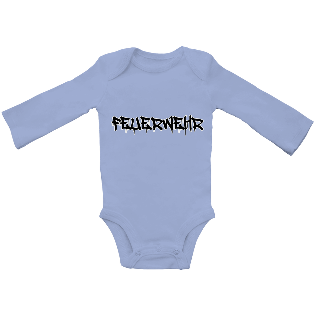 Baby Bio Bodysuite Langarm - Feuerwehr Marker