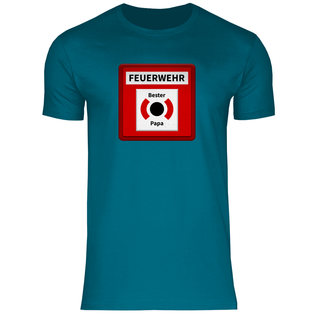 Herren T-Shirt - Brandmelder Bester Papa