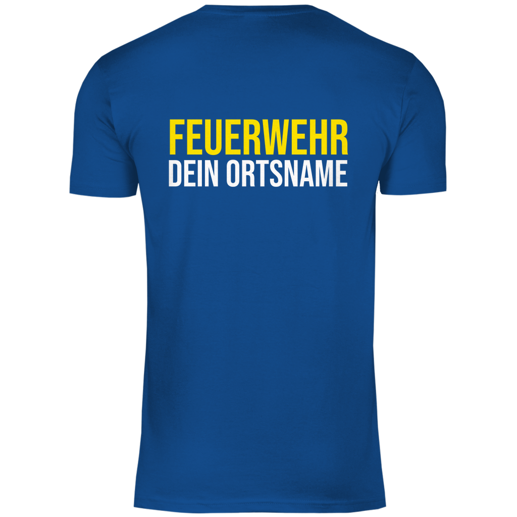 Herren T-Shirt - Feuerwehr Schriftzug (Personalisierbar)