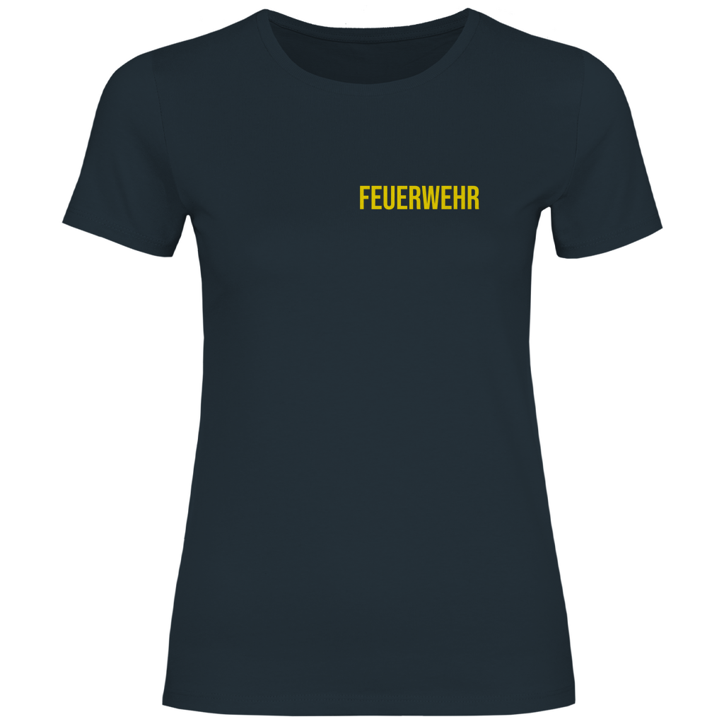 Damen T-Shirt - Feuerwehr Schriftzug (Personalisierbar)