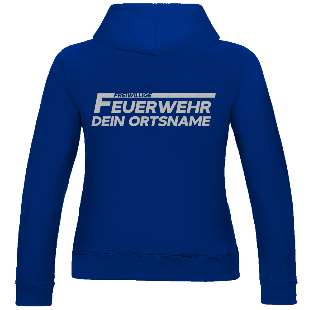 Damen Hoodie - Freiwillige Feuerwehr Weiß (Personalisierbar)