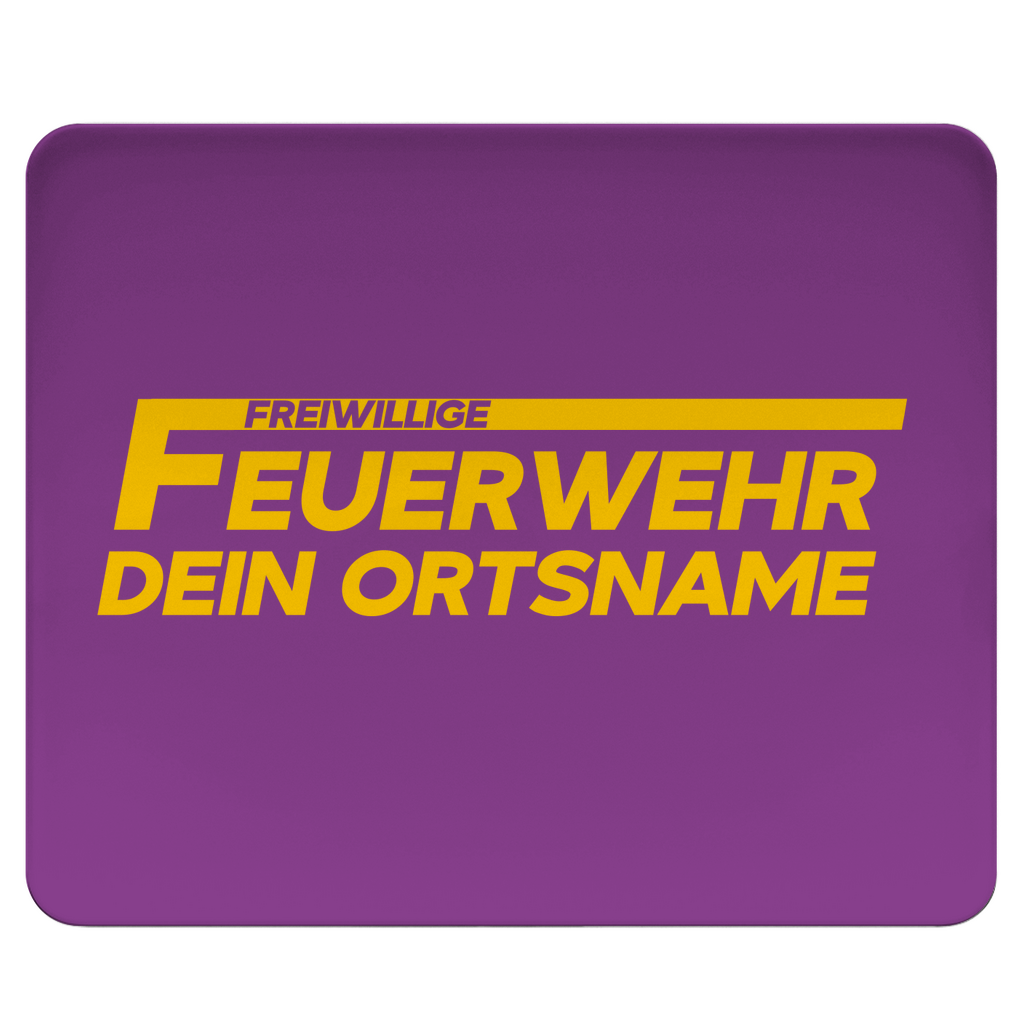 Mousepad - Freiwillige Feuerwehr Gelb (Personalisierbar)