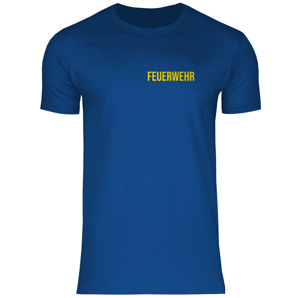Herren T-Shirt - Feuerwehr Schriftzug (Personalisierbar)