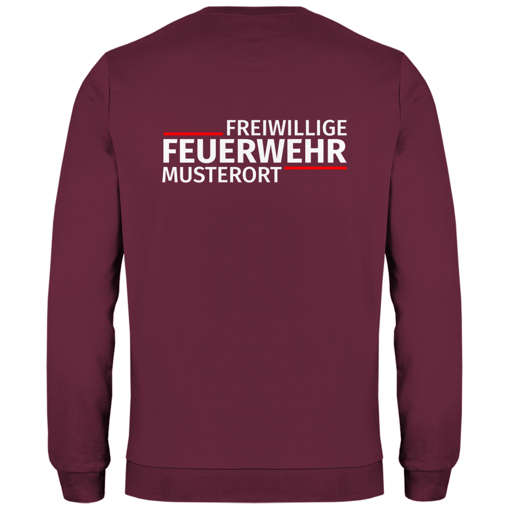 Herren Sweatshirt - Modern Freiwillige Feuerwehr (Personalisierbar)