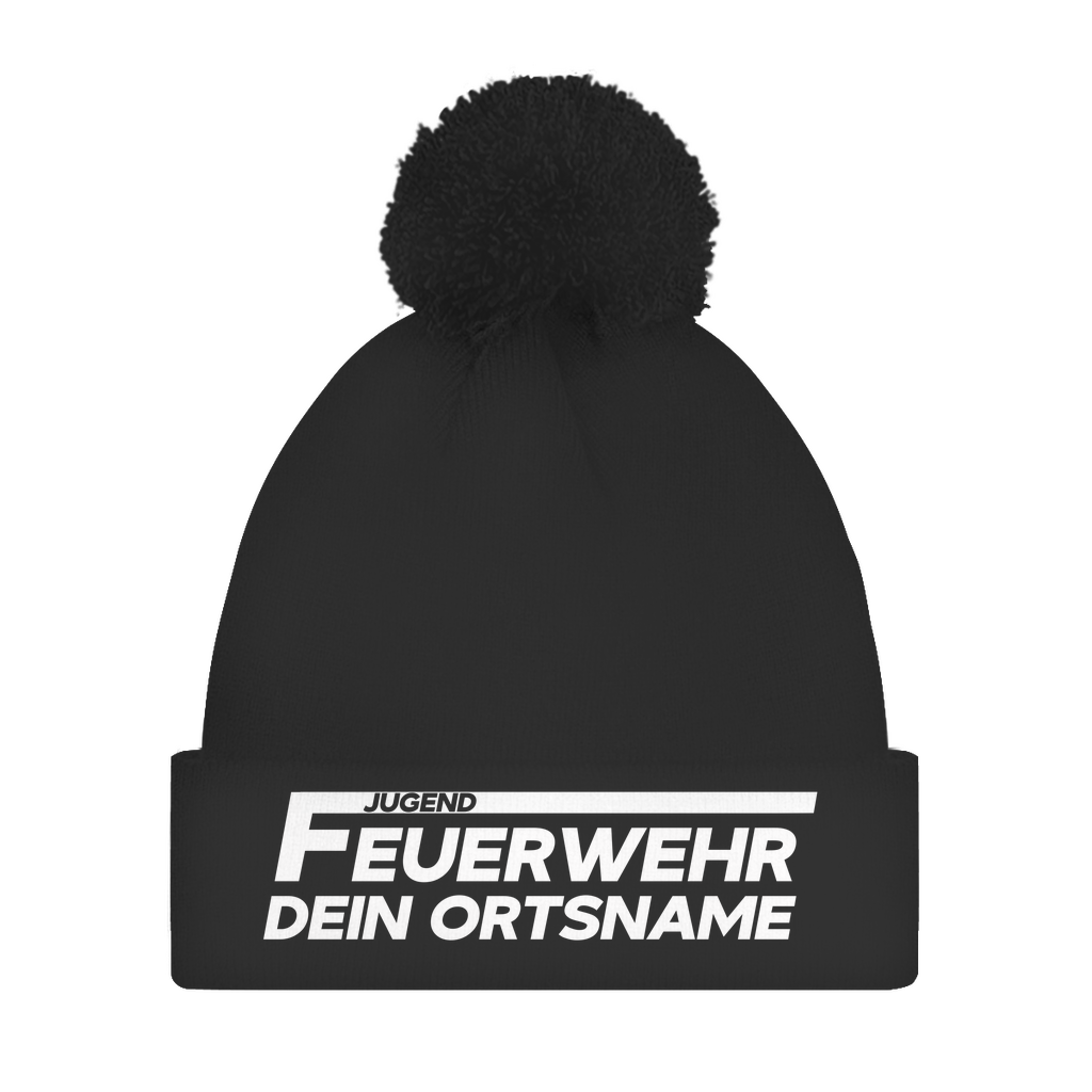 Bommelmütze - Jugendfeuerwehr (Personalisierbar)