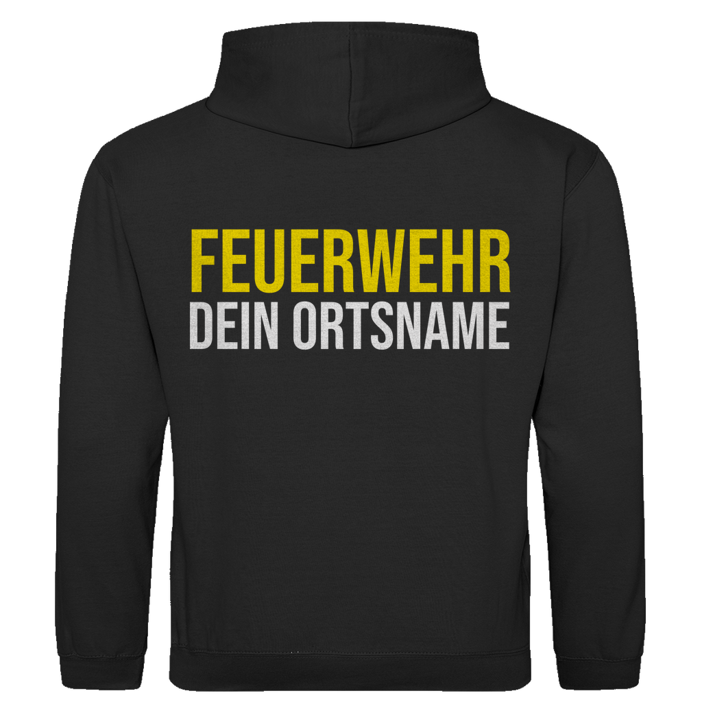 Herren Hoodie - Feuerwehr Schriftzug (Personalisierbar)