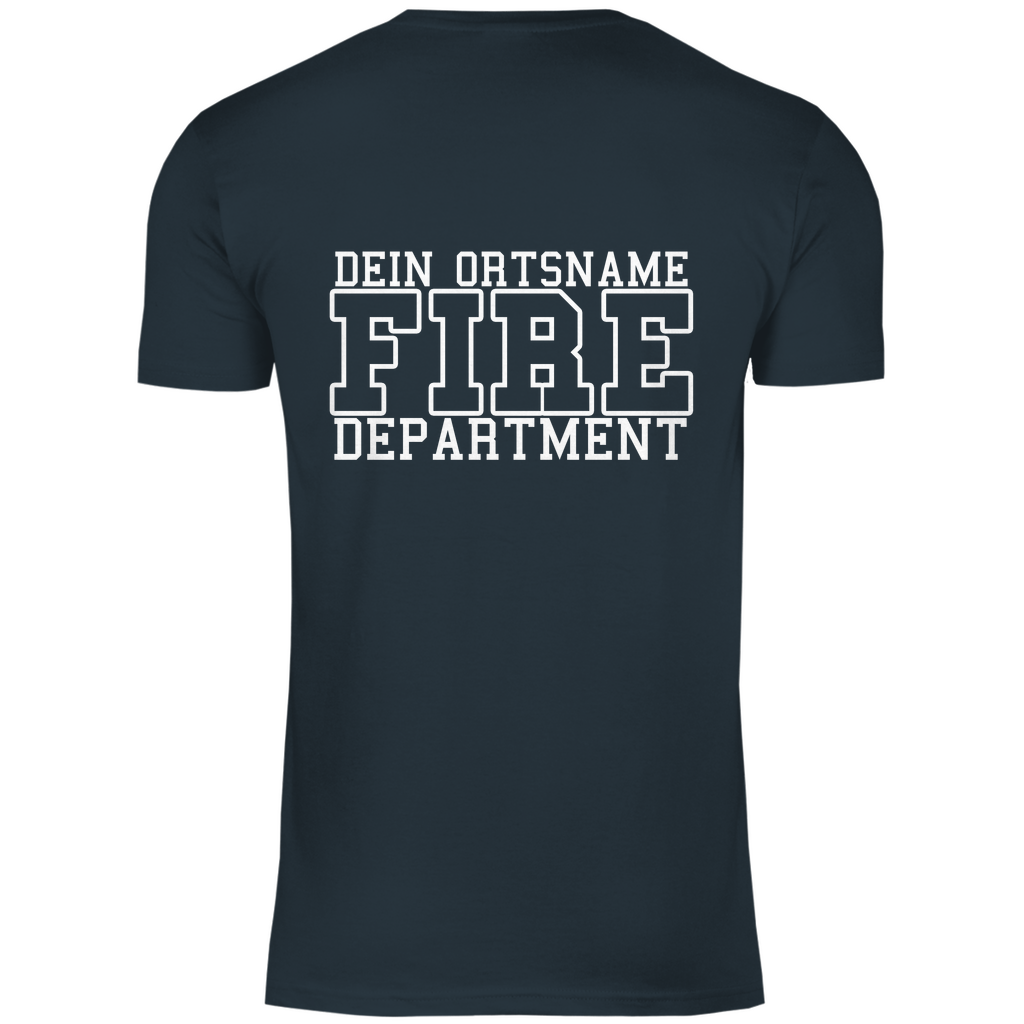 Herren T-Shirt - Fire Department (Personalisierbar)
