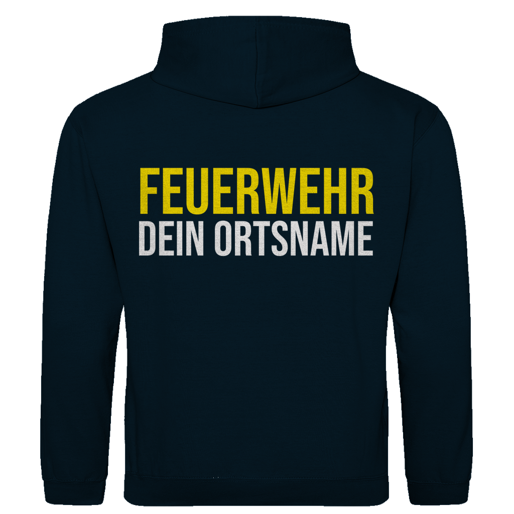 Herren Hoodie - Feuerwehr Schriftzug (Personalisierbar)