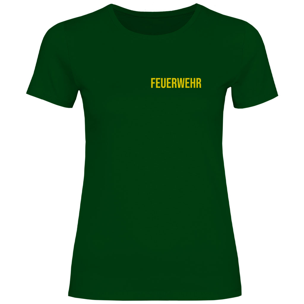 Damen T-Shirt - Feuerwehr Schriftzug (Personalisierbar)