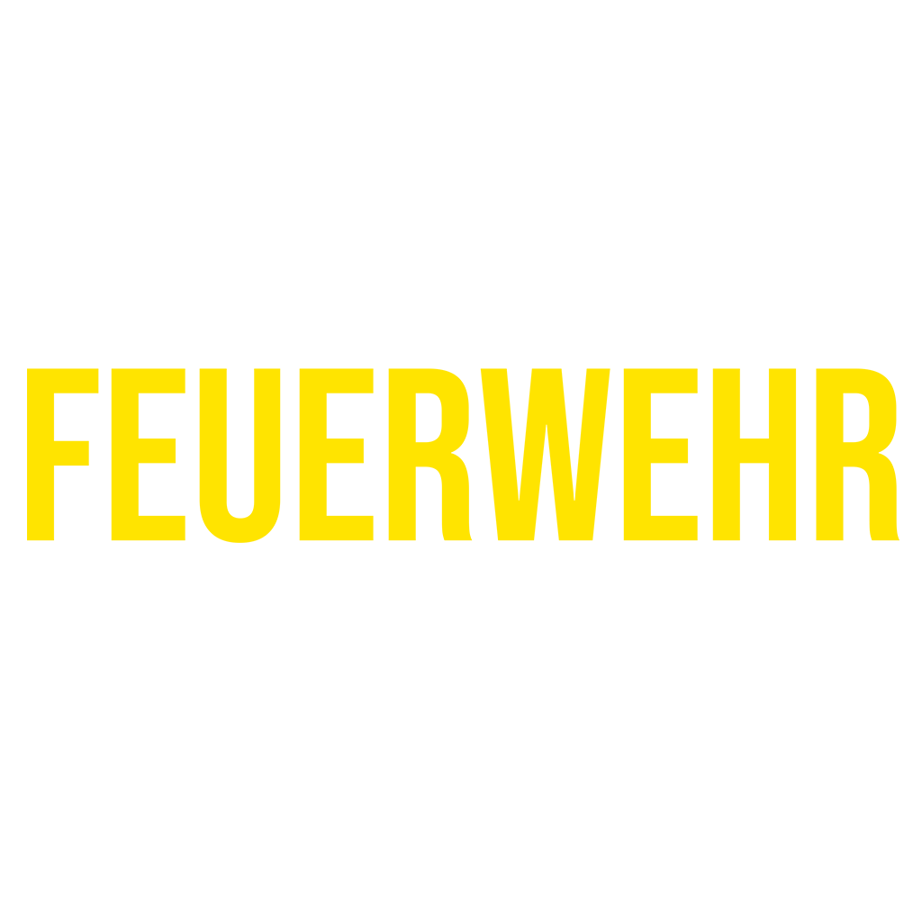 Feuerwehr Schriftzug