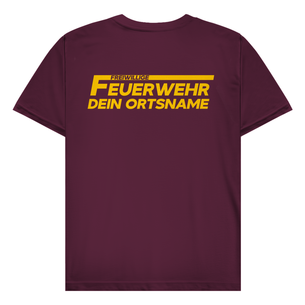 Herren T-Shirt - Freiwillige Feuerwehr Gelb [Personalisierbar]
