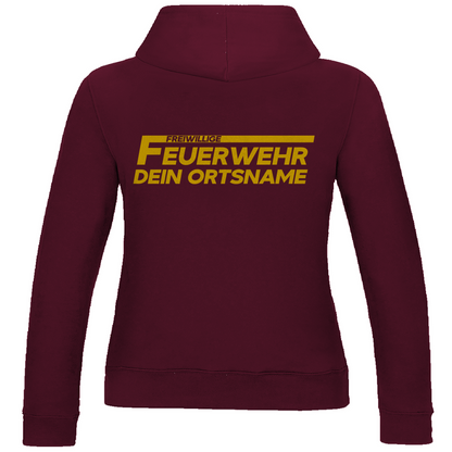 Damen Hoodie - Freiwillige Feuerwehr Gelb (Personalisierbar)