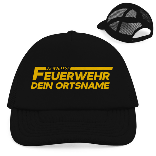 Retro Trucker Cap - Freiwillige Feuerwehr Gelb [Personalisierbar]