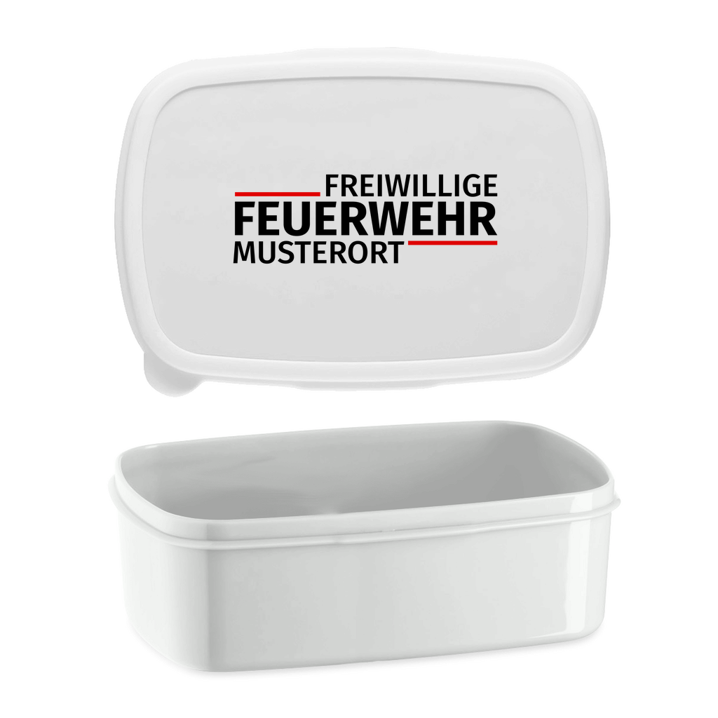 Brotdose - Modern Freiwillige Feuerwehr [Personalisierbar]