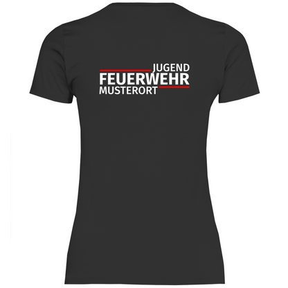 Damen T-Shirt - Modern Jugendfeuerwehr [Personalisierbar]