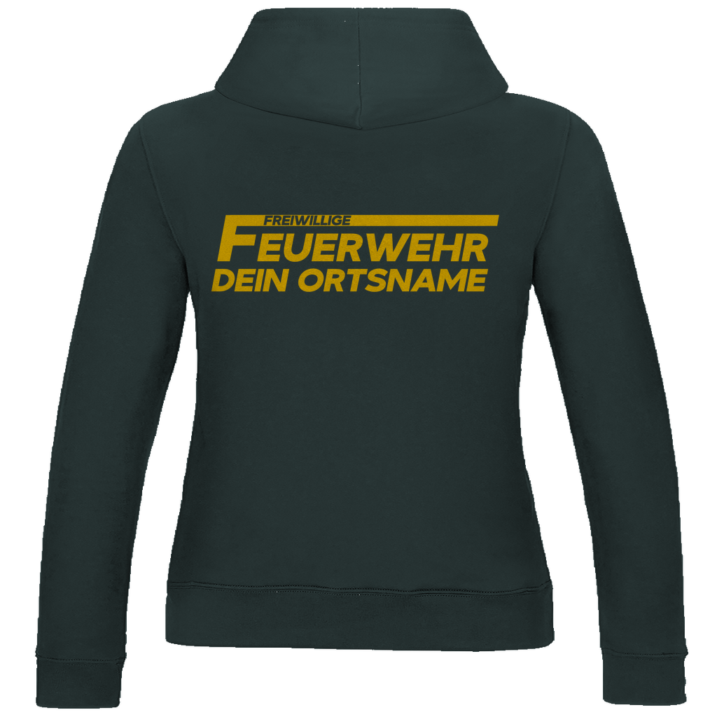 Damen Hoodie - Freiwillige Feuerwehr Gelb (Personalisierbar)