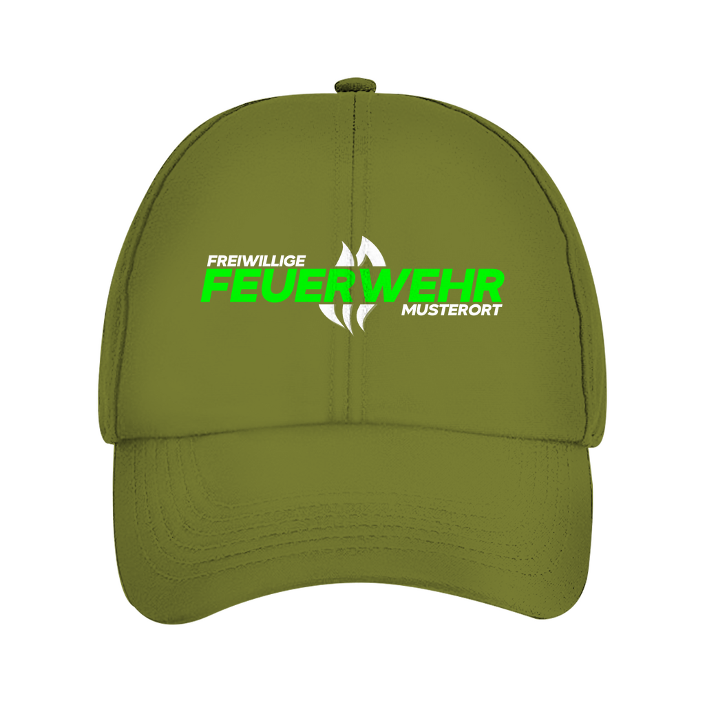 Dad Cap - Flamme Freiwillige Feuerwehr Grün [Personalisierbar]