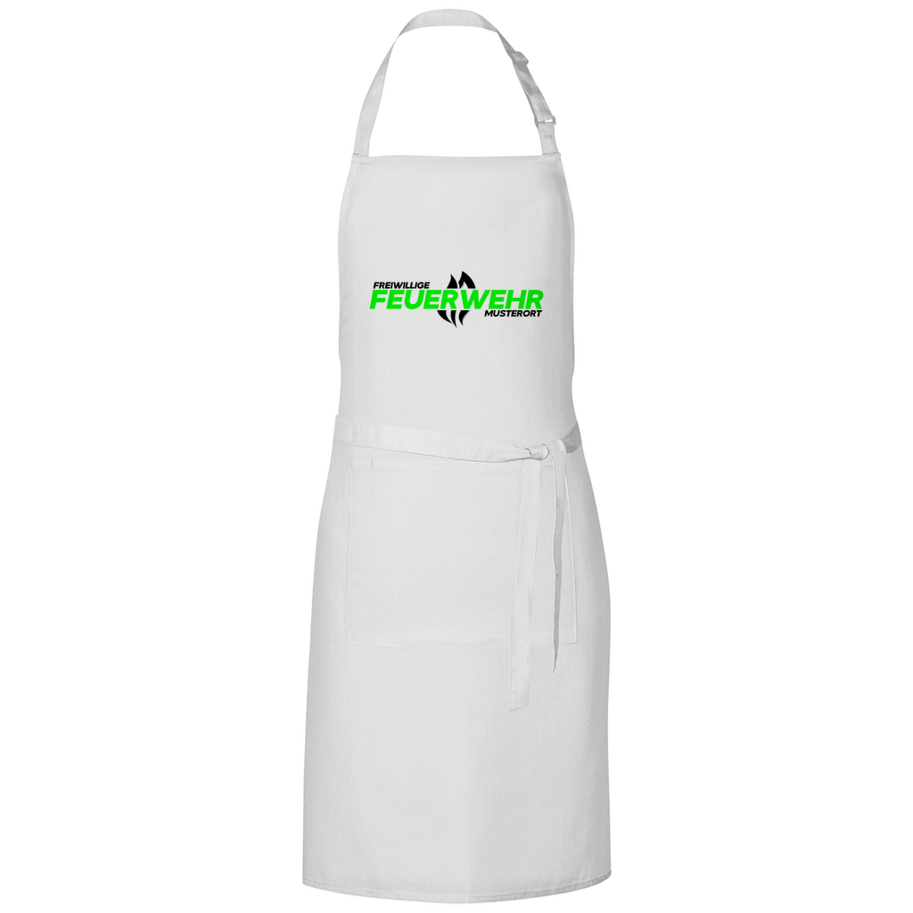 Grillschürze - Flamme Freiwillige Feuerwehr Grün [Personalisierbar]