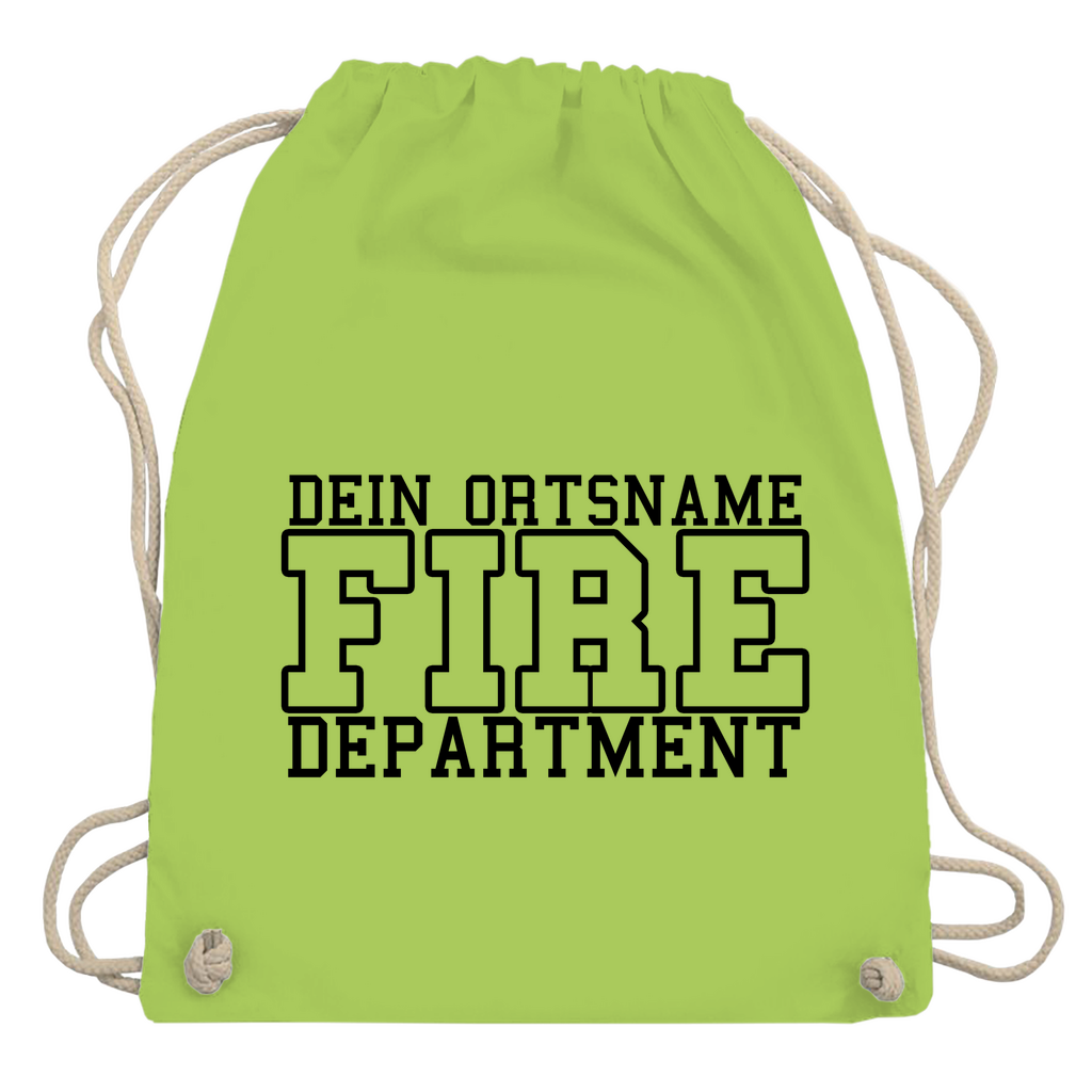 Turnbeutel - Fire Department (Personalisierbar)