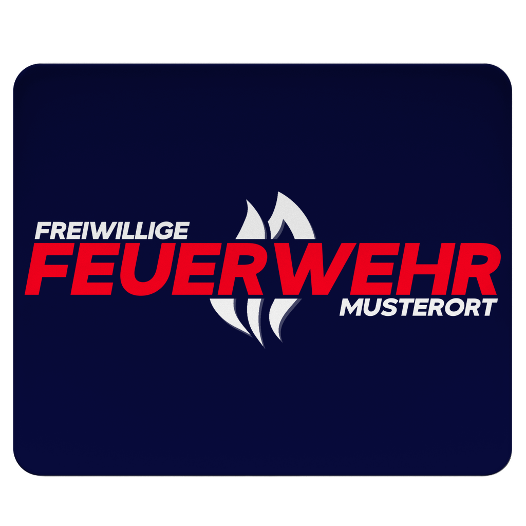 Mousepad - Flamme Freiwillige Feuerwehr Rot [Personalisierbar]