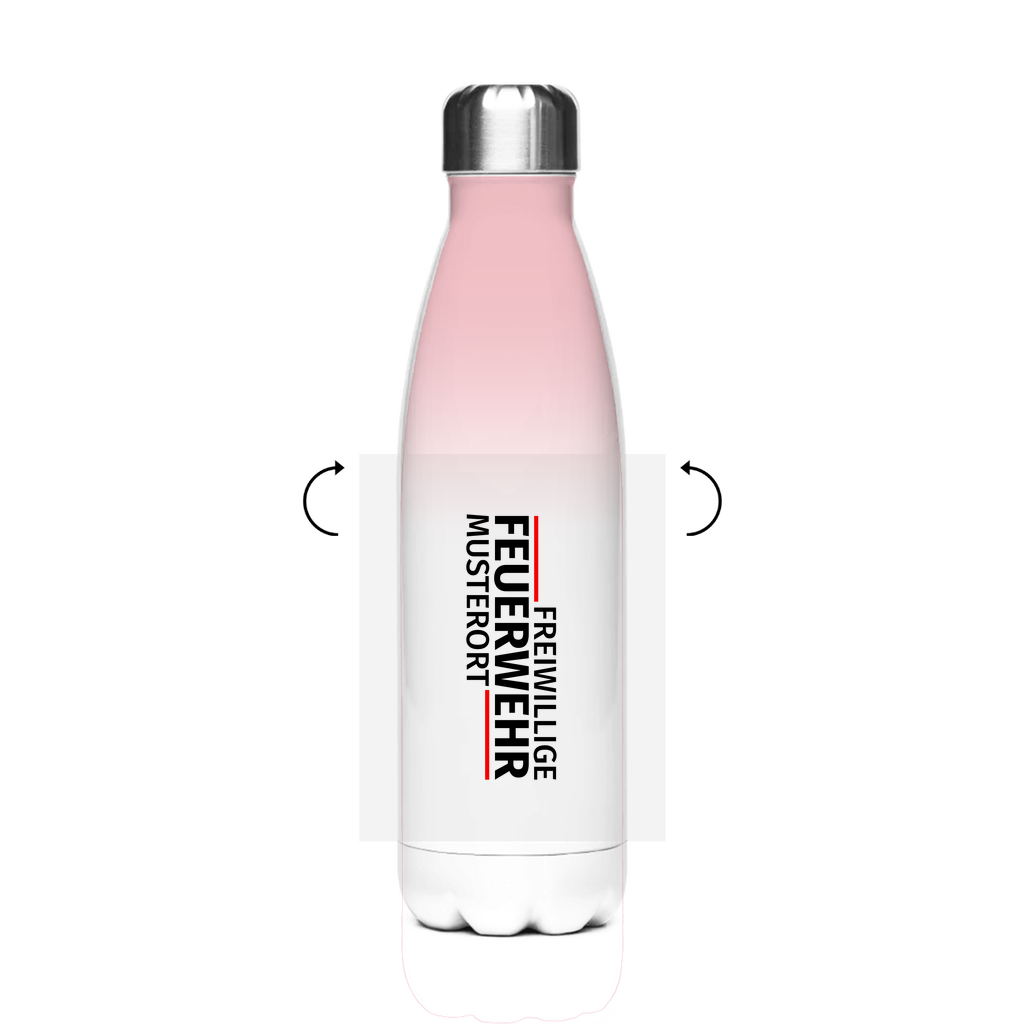 Edelstahl-Thermoflasche - Modern Freiwillige Feuerwehr [Personalisierbar]