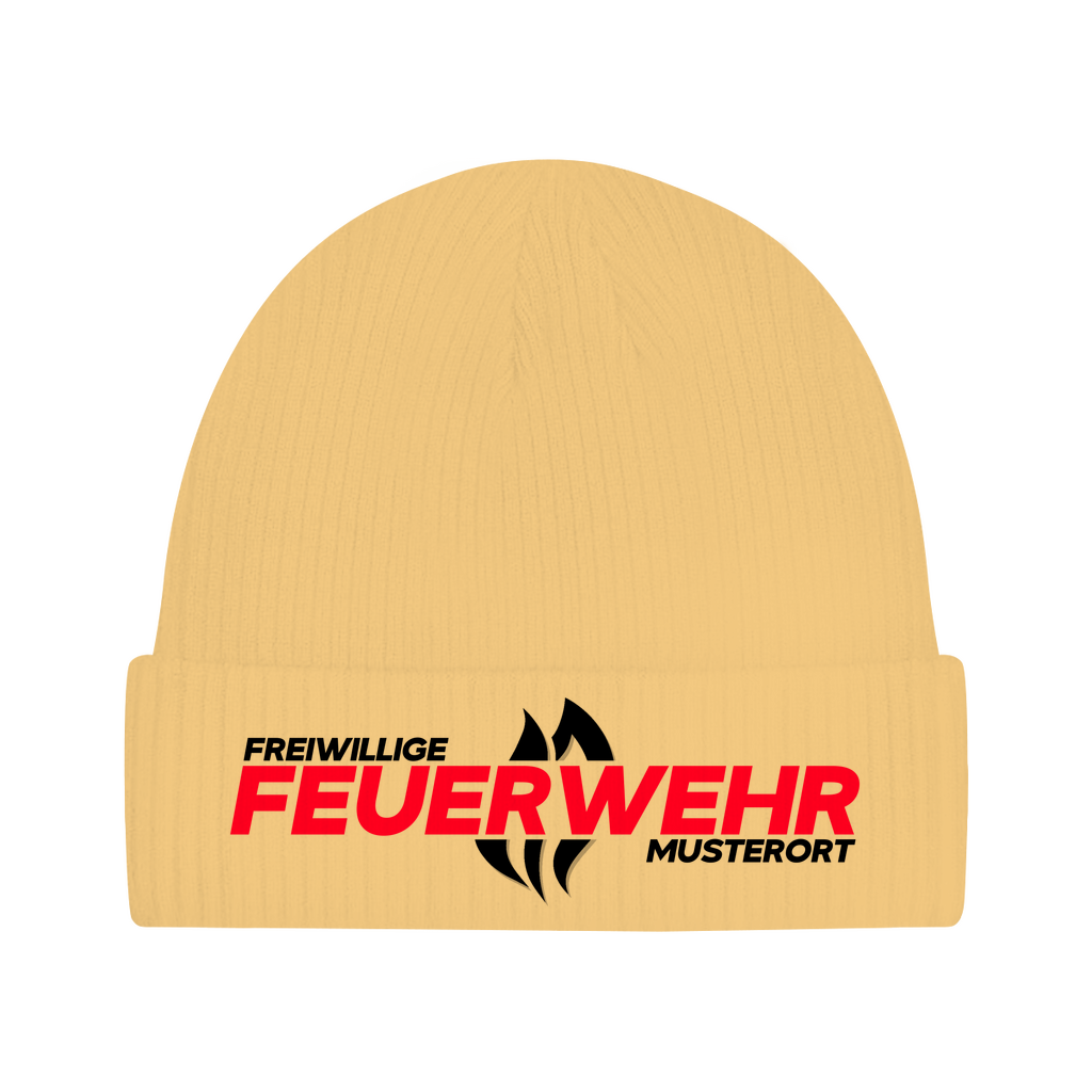Beanie - Flamme Freiwillige Feuerwehr Rot [Personalisierbar]