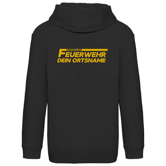 Kinder Hoodie - Freiwillige Feuerwehr Gelb [Personalisierbar]