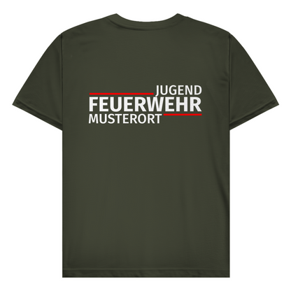 Herren T-Shirt - Modern Jugendfeuerwehr [Personalisierbar]