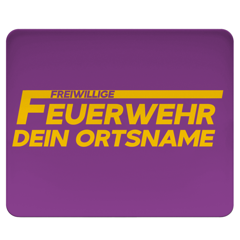 Mousepad - Freiwillige Feuerwehr Gelb [Personalisierbar]