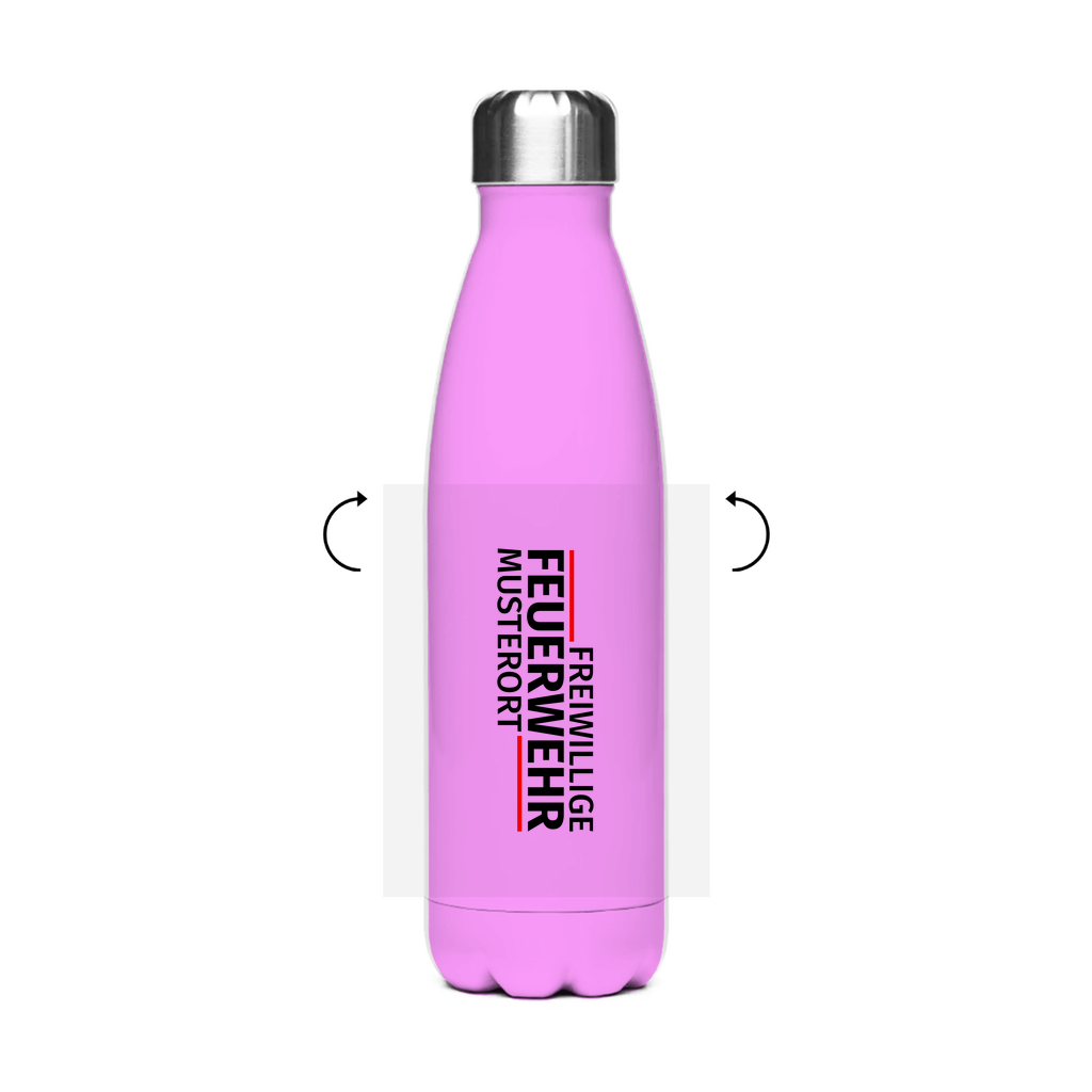 Edelstahl-Thermoflasche - Modern Freiwillige Feuerwehr [Personalisierbar]