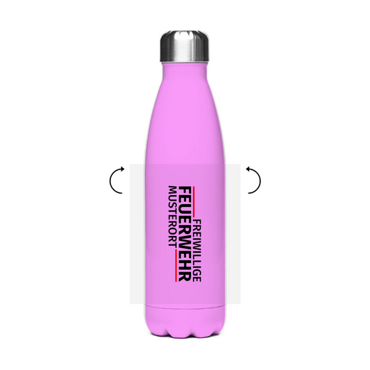Edelstahl-Thermoflasche - Modern Freiwillige Feuerwehr [Personalisierbar]